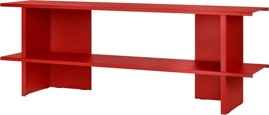 Červený kovový regál 160x57x37 cm Hes – noo.ma NOO.MA