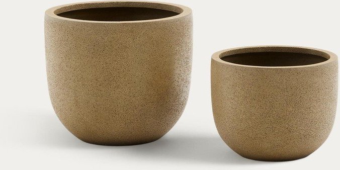 Obaly na květináče v sadě 2 ks z cementu ø 44 cm Selvi – Kave Home Kave Home