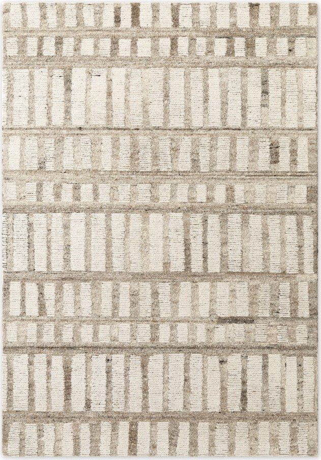 Krémový ručně tkaný vlněný koberec 200x300 cm Boho 1.0 Linara – Vikosa Vikosa