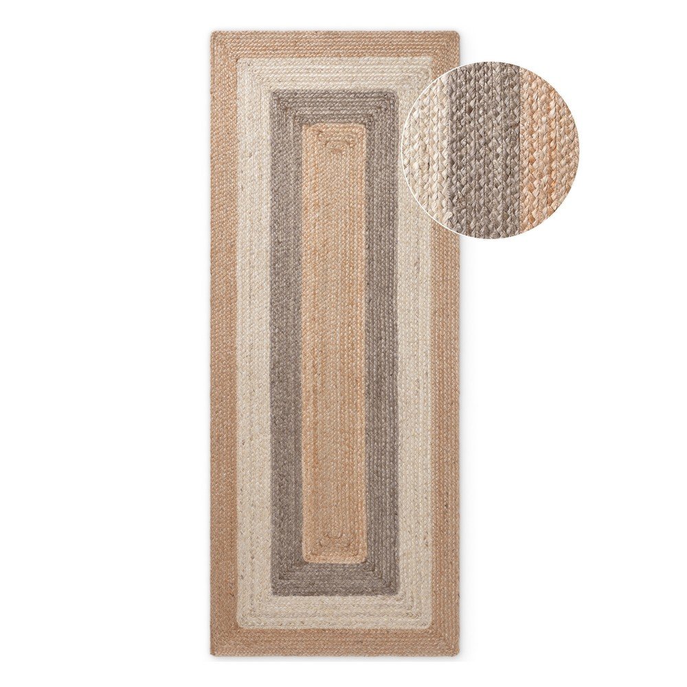 Oboustranný/ručně tkaný jutový běhoun 80x300 cm Juno – Hanse Home Hanse Home
