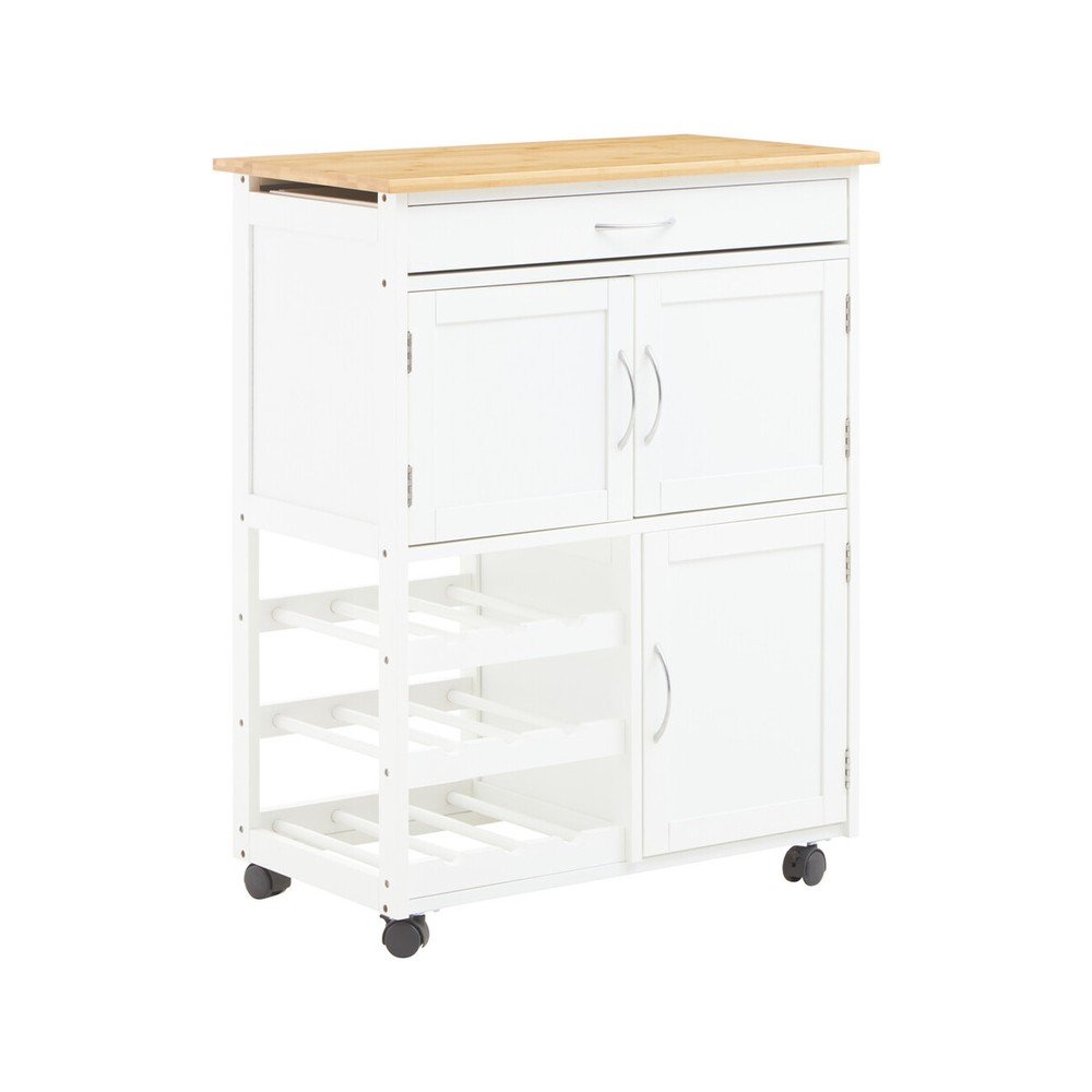 Bambusový servírovací stolek na kolečkách 37x67 cm Harlow – Premier Housewares Premier Housewares