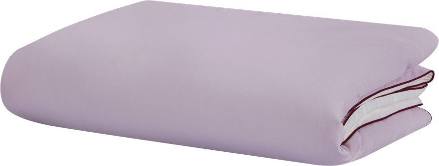 Povlak na peřinu na jednolůžko z bavlněného saténu v levandulové barvě 140x200 cm Oba – noo.ma NOO.MA