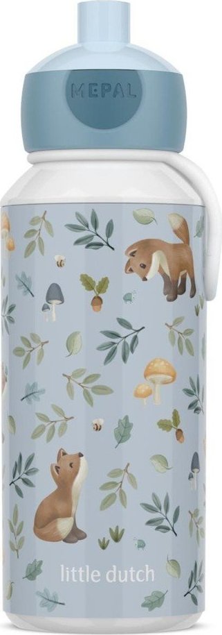 Světle modrá plastová dětská lahev 400 ml Forest Friends – Mepal Mepal