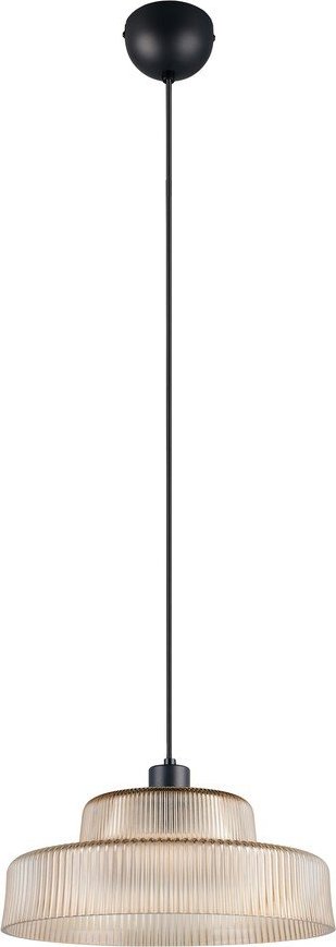 Jantarové závěsné svítidlo se skleněným stínidlem ø 35 cm Abella – Reality Reality