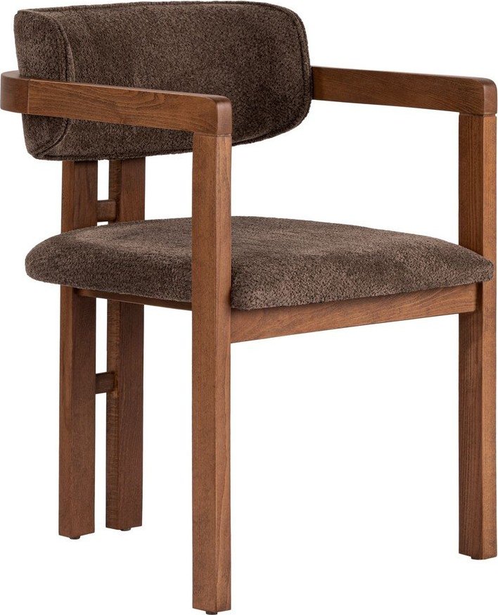 Hnědé jídelní křeslo s područkami Toscana – Kalune Design Kalune Design