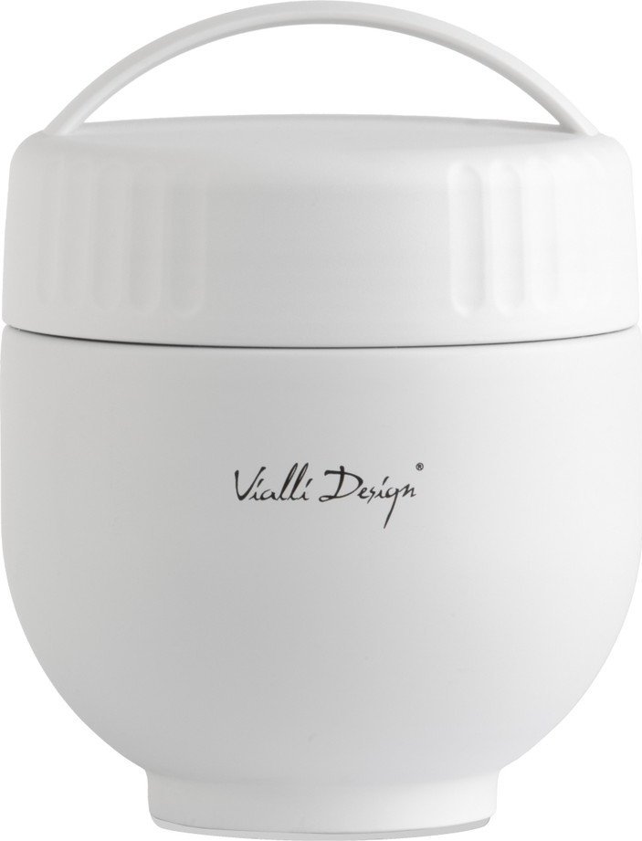 Bílá termoska na jídlo z nerezové oceli 680 ml Fuori – Vialli Design Vialli Design