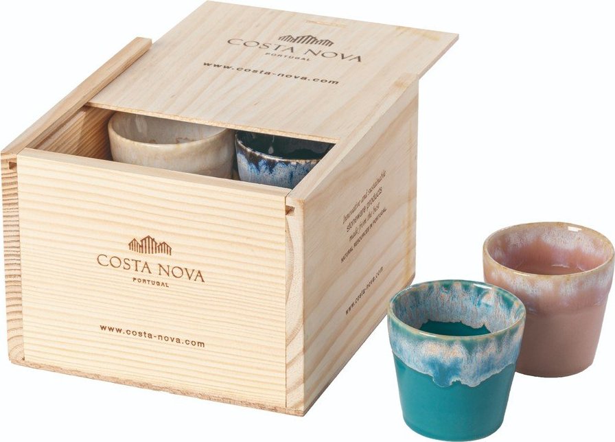 Kameninové šálky v sadě 8 ks na espresso 90 ml Grespresso – Costa Nova Costa Nova