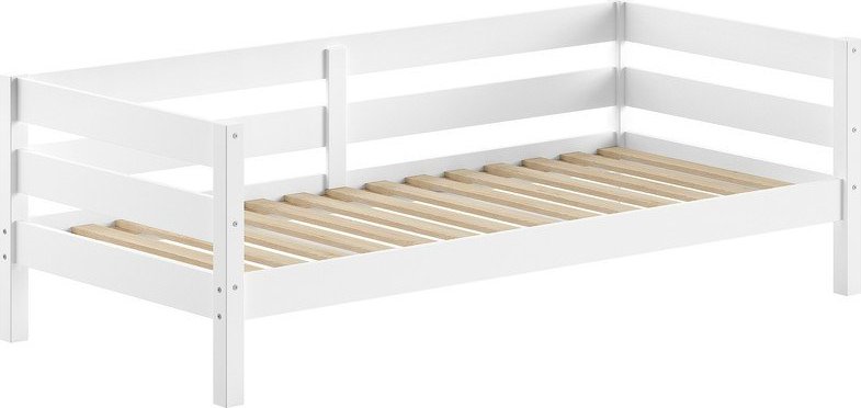 Bílá dětská postel z borovicového dřeva s roštem 90x200 cm Margrit – Vipack Vipack