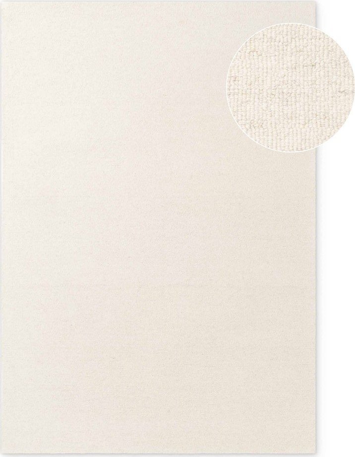 Krémový ručně tkaný vlněný koberec 160x230 cm Puristic Knots – Elle Decoration Elle Decoration