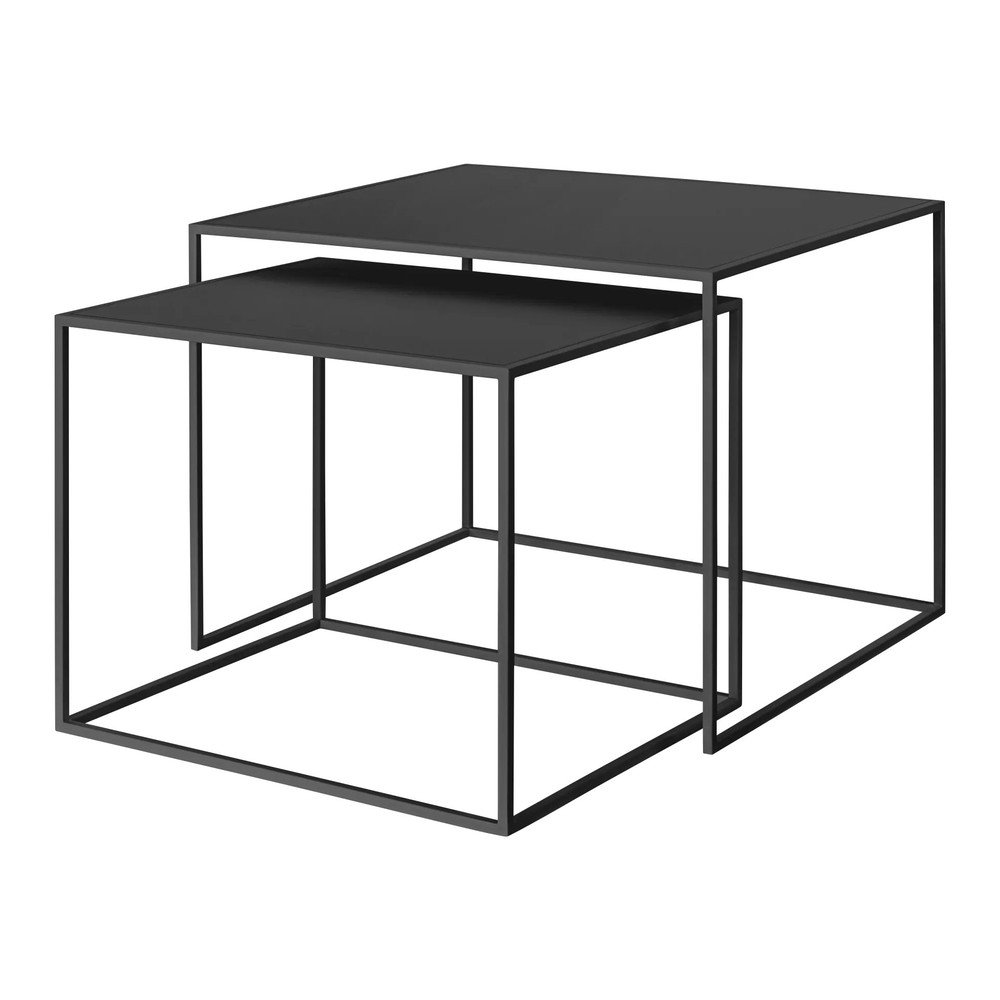 Černé kovové konferenční stolky v sadě 2 ks 50x60 cm Fera – Blomus Blomus