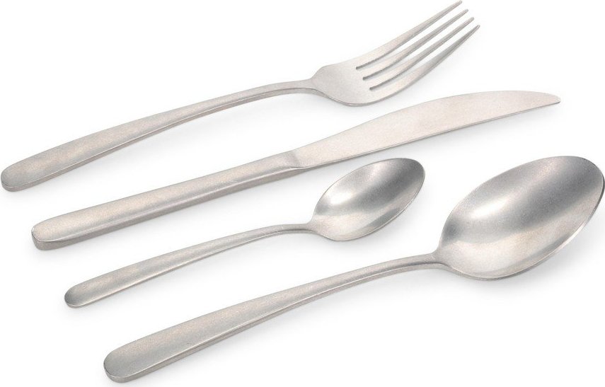 Nerezový příbor 16 ks ve stříbrné barvě pro 4 osoby Aura – Salt&Pepper Salt&Pepper