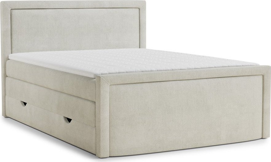 Krémová boxspring postel s úložným prostorem 180x200 cm Fresco – Maison de Rêve Maison de Reve