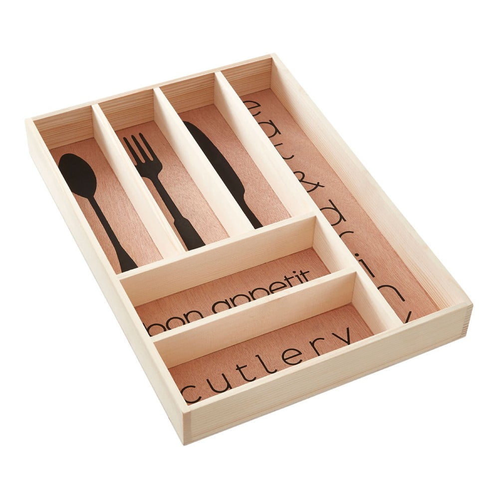 Dřevěný příborník do zásuvky v přírodní barvě 30 x 42 cm Bessan – Premier Housewares Premier Housewares