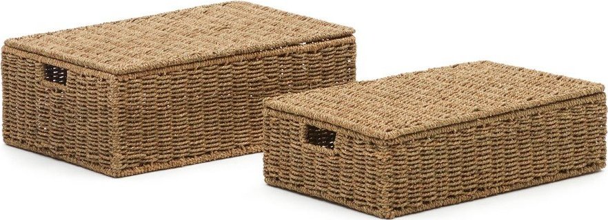 Košíky v sadě 2 ks z mořské trávy 40x60x21 cm Tossa – Kave Home Kave Home