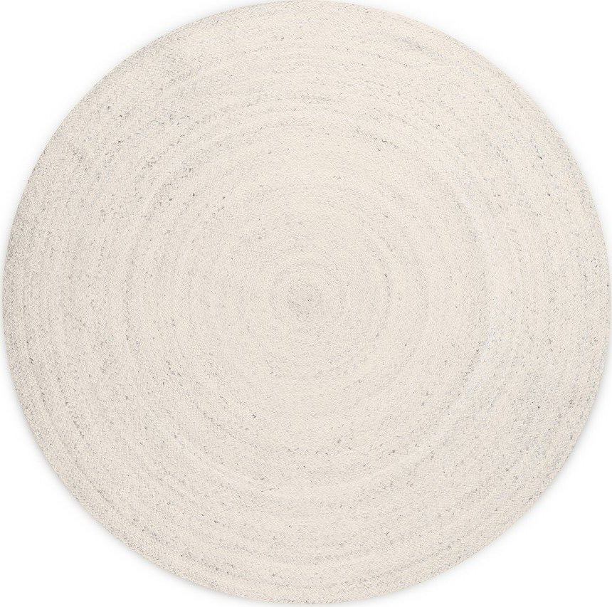 Krémový oboustranný/ručně tkaný jutový kulatý koberec ø 200 cm Braided – Hanse Home Hanse Home