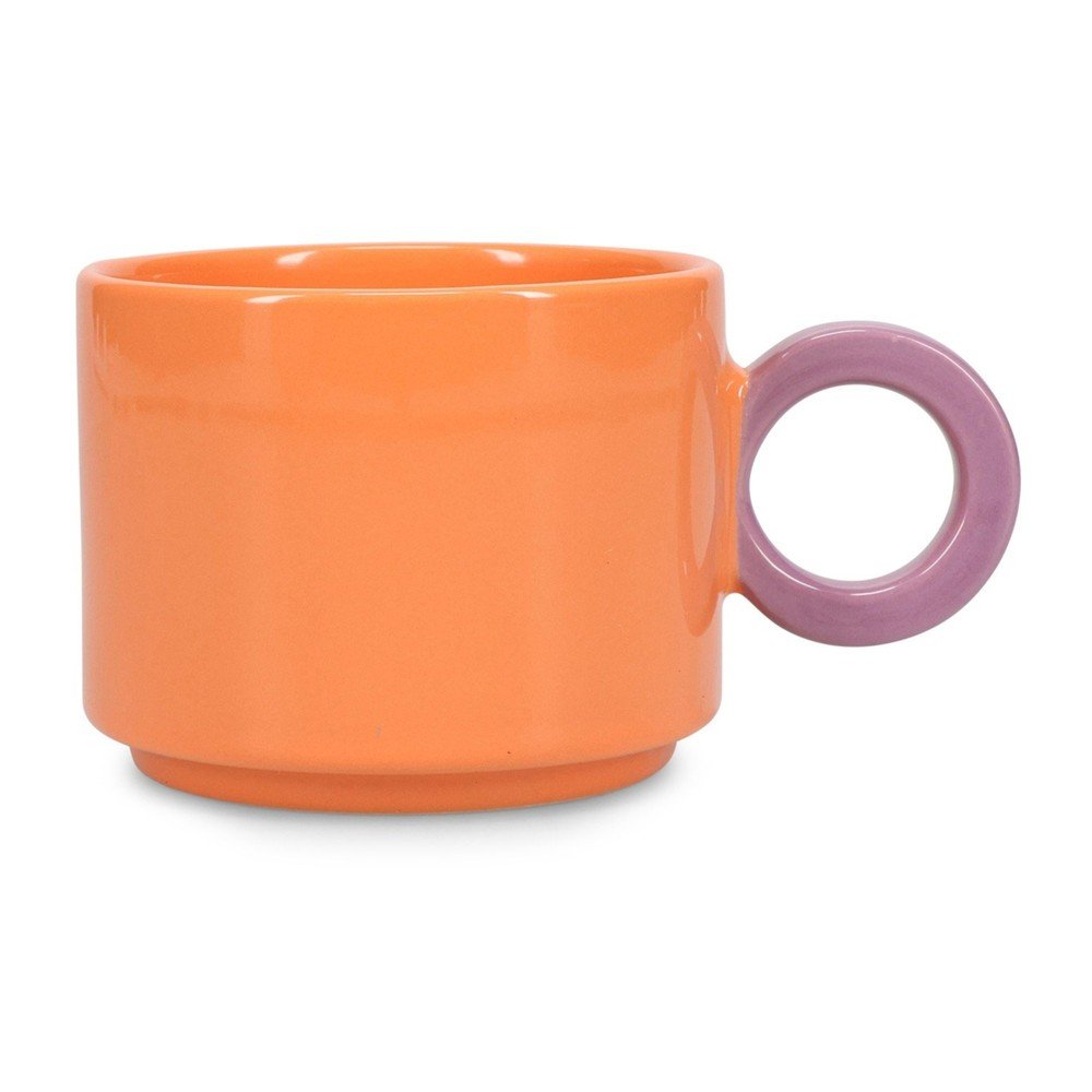 Oranžový kameninový hrnek 280 ml Lou – ONA ONA