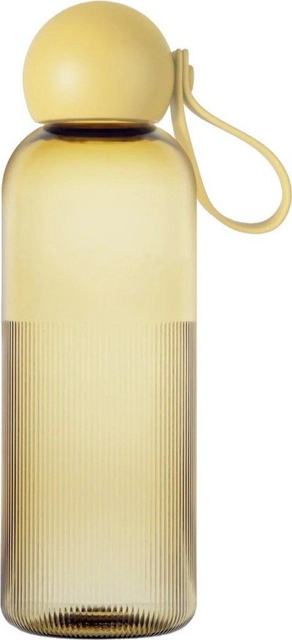 Žlutá cestovní lahev z recyklovaného plastu 600 ml Ture – Sagaform Sagaform