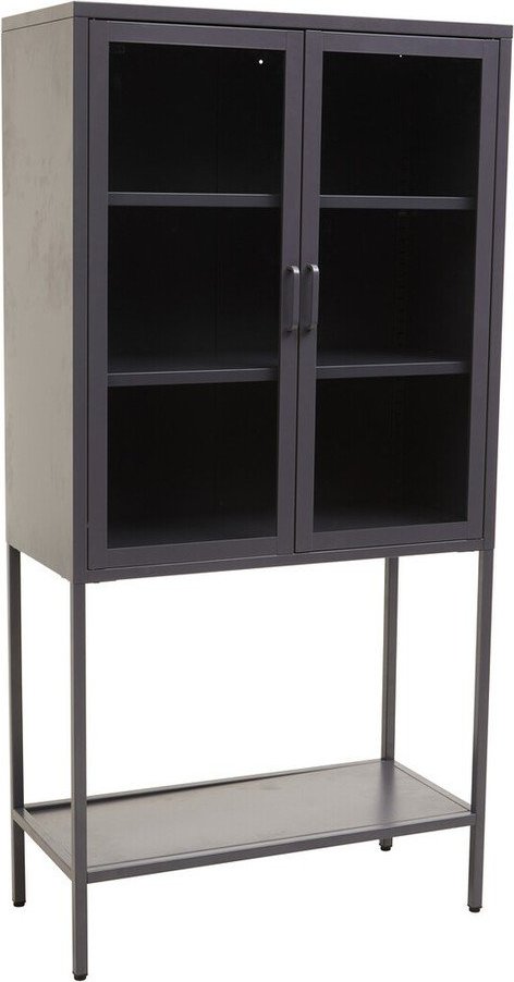 Šedá ocelová vitrína 75x150x35 cm Acier – Premier Housewares Premier Housewares