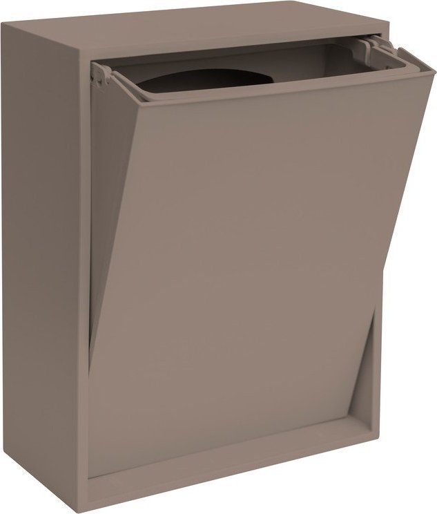 Světle hnědý odpadkový koš na tříděný odpad/nástěnný z recyklovaného plastu Recycling Box – ReCollector Recollector