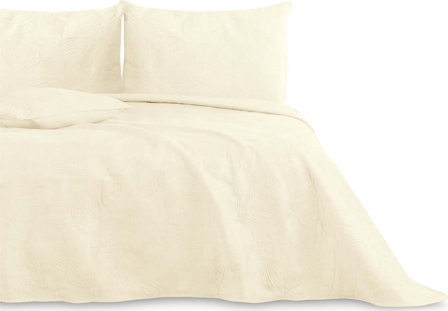 Krémový přehoz na jednolůžko 170x210 cm Palsha – AmeliaHome Restilo