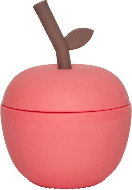 Červený silikonový dětský hrnek Apple – OYOY Mini OYOY MINI