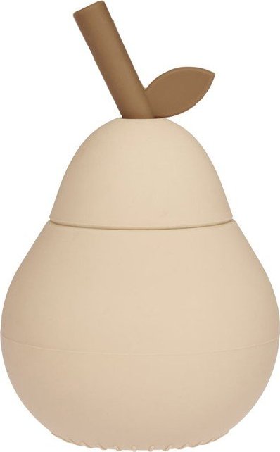 Krémový silikonový dětský hrnek Pear – OYOY Mini OYOY MINI