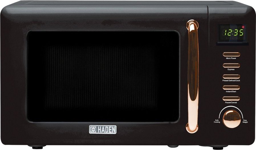 Černá mikrovlnná trouba Black & Copper – Haden Haden