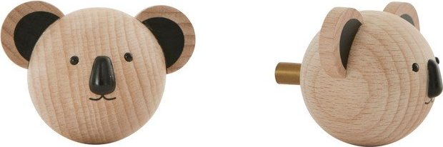 Nástěnný háček z bukového dřeva v přírodní barvě Koala – OYOY Mini OYOY MINI