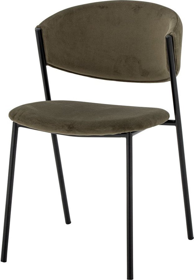 Khaki čalouněné stohovatelné jídelní židle v sadě 2 ks Marlo – Bloomingville Bloomingville