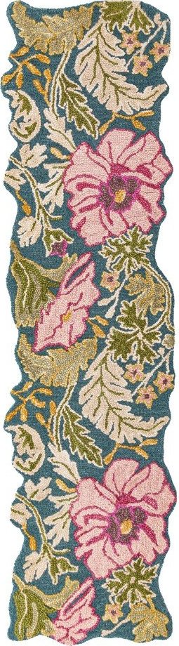 Ručně tkaný vlněný běhoun 60x230 cm Daphne Shaped Floral – Flair Rugs Flair Rugs