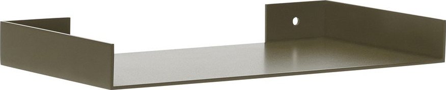 Tmavě zelená kovová police 30 cm Sheets – Hübsch Hübsch