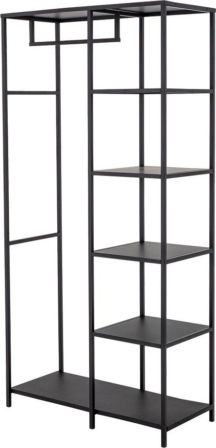 Černý kovový stojan na oblečení 90x183x40 cm Valde – Bloomingville Bloomingville