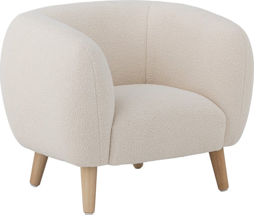 Bílé dětské křesílko z textilie bouclé Cade – Bloomingville Mini Bloomingville Mini