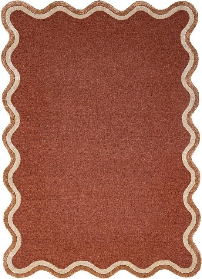 Ručně tkaný koberec s příměsí vlny v terakotové barvě 200x290 cm Rivo Wool – Flair Rugs Flair Rugs