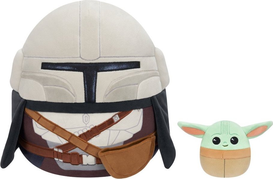 Plyšová hračka Mandalorian & Grogu – SQUISHMALLOWS SQUISHMALLOWS