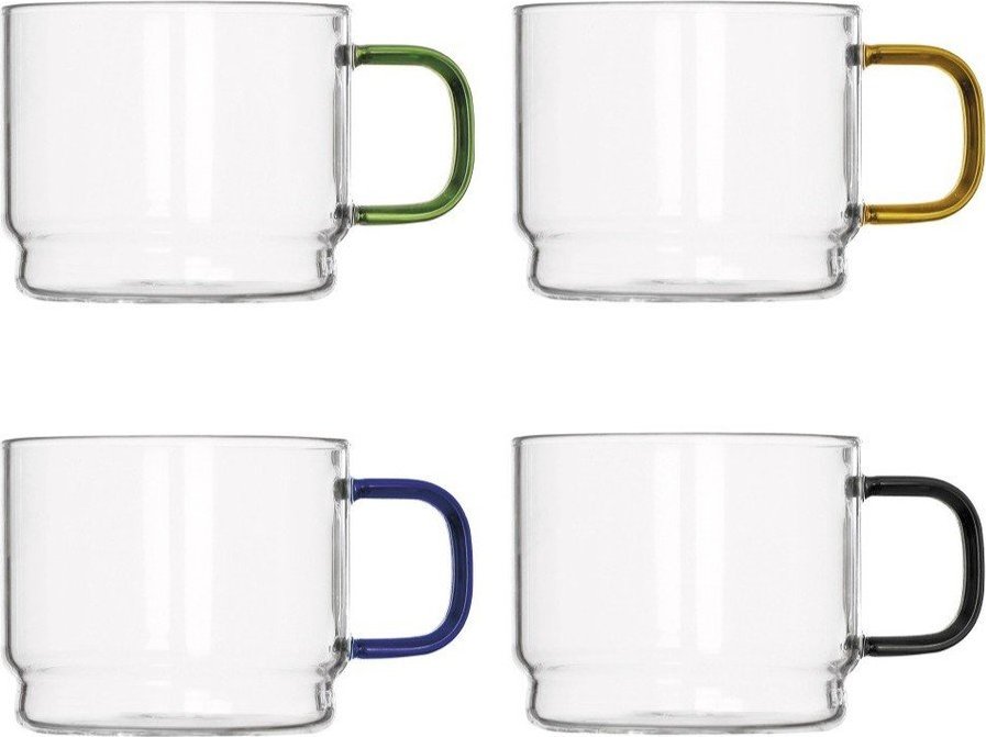 Skleněné hrnky v sadě 4 ks 350 ml Bridge – Brandani Brandani