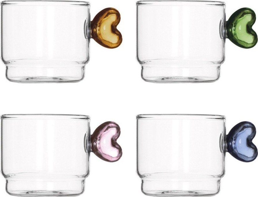 Skleněné hrnky v sadě 4 ks 90 ml – Brandani Brandani