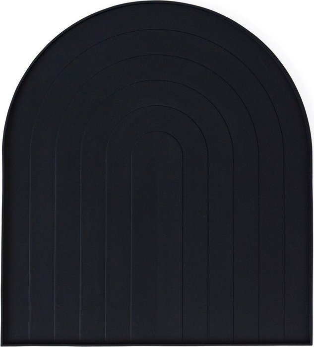 Černá silikonová odkapávací podložka na nádobí 40x36 cm – OYOY Living Design Oyoy Living Design