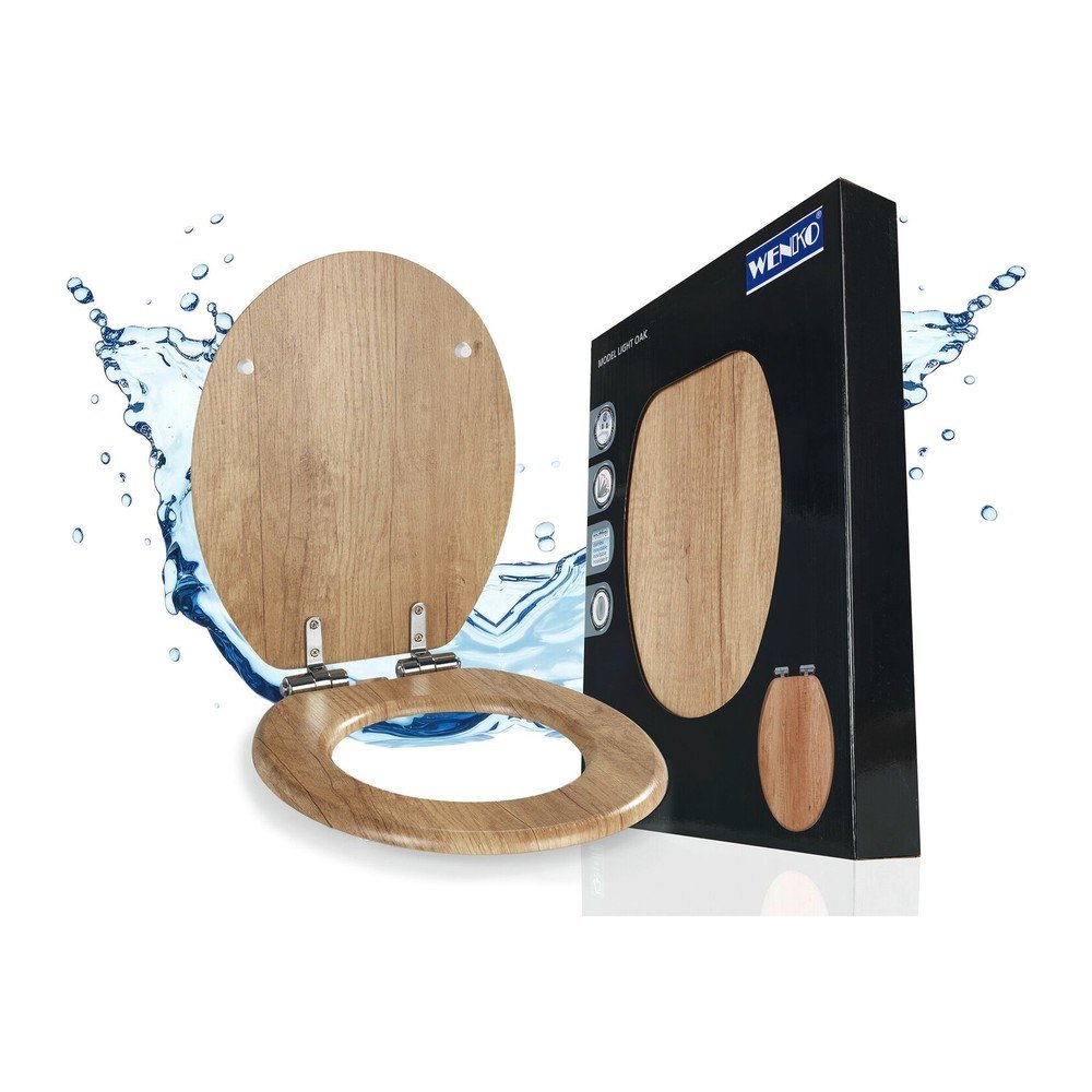 Záchodové prkénko s automatickým zavíráním 37 x 43 cm Oak – Wenko WENKO