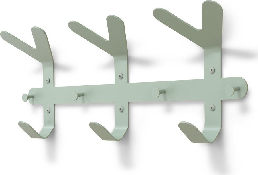 Šedozelený ocelový nástěnný věšák 66 cm Frondo – Spinder Design Spinder Design