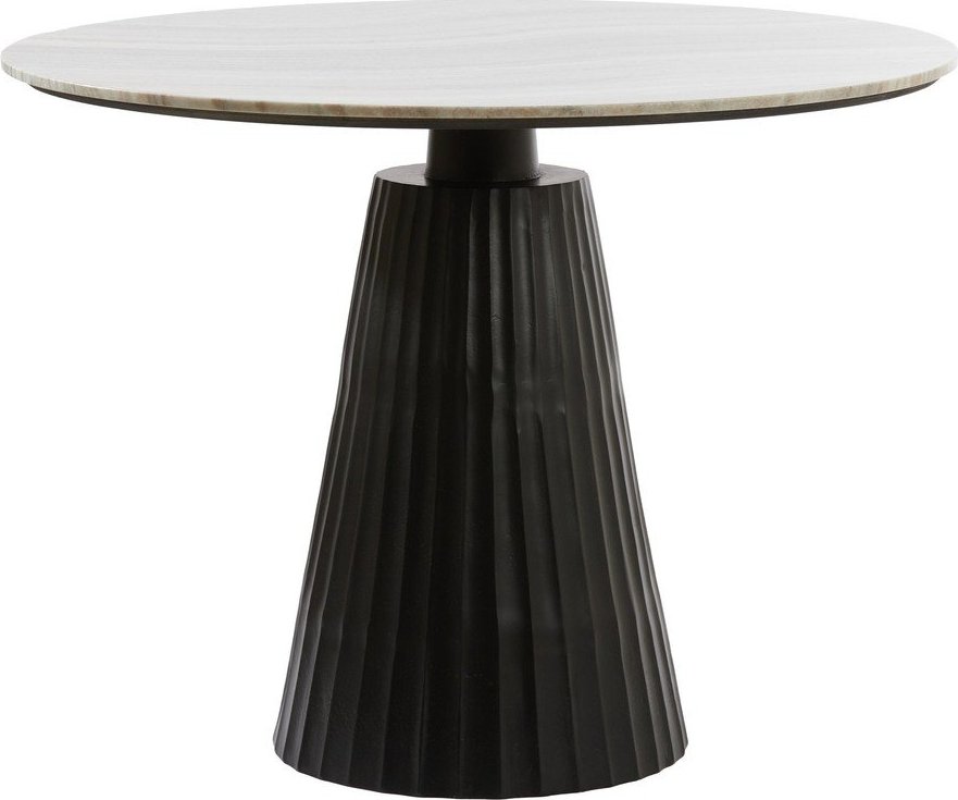 Kulatý jídelní stůl s mramorovou deskou ø 100 cm Rianne – Light & Living Light & Living