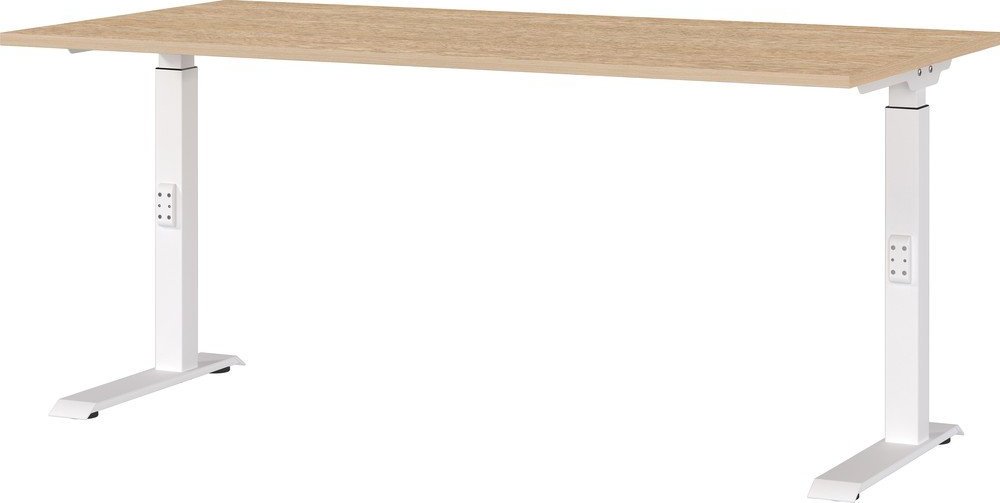 Polohovací pracovní stůl s deskou v dubovém dekoru 80x160 cm Downey – Germania Germania