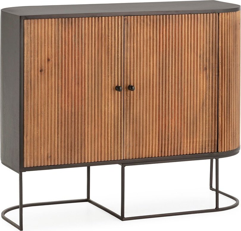 Komoda z mangového dřeva v přírodní barvě 110x90x40 cm Curve – MOME Mome