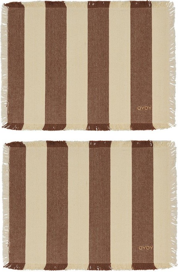 Prostírání v sadě 2 ks z bio bavlny 36x48 cm Toppu – OYOY Living Design Oyoy Living Design