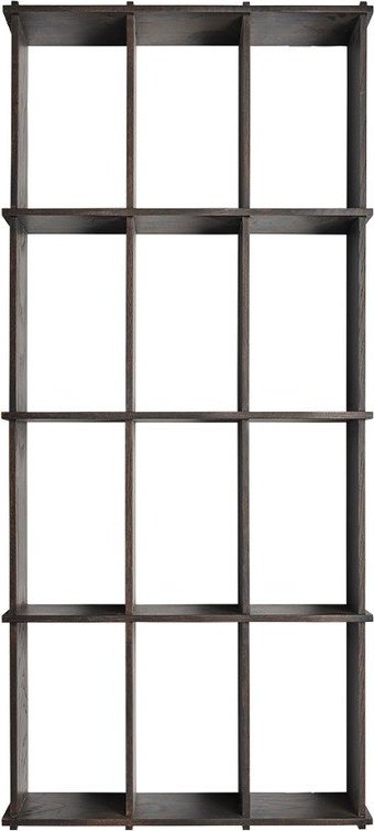 Patrová police z jasanového dřeva v tmavě přírodní barvě 58 cm Grid – OYOY Living Design Oyoy Living Design