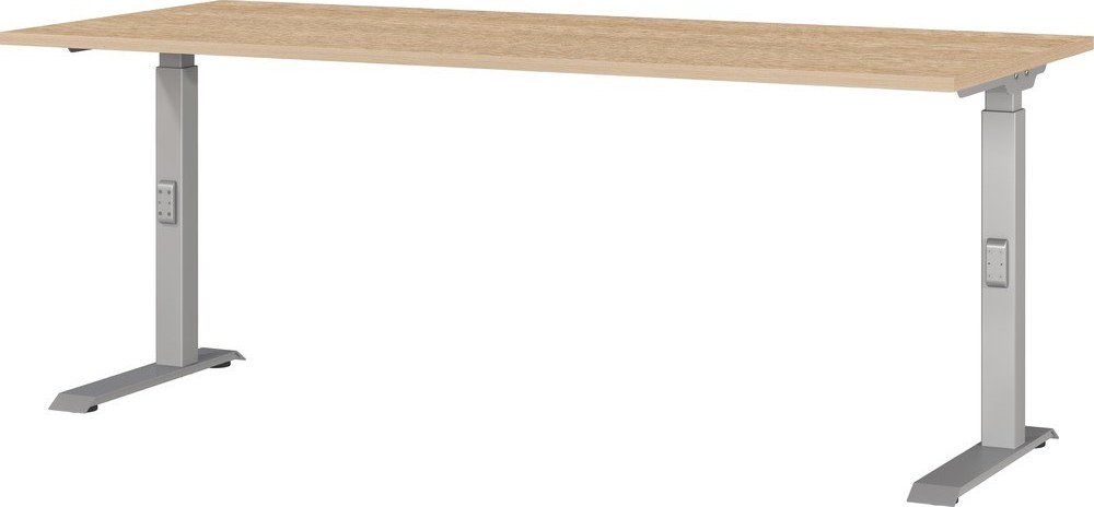 Polohovací pracovní stůl s deskou v dubovém dekoru 80x180 cm Downey – Germania Germania