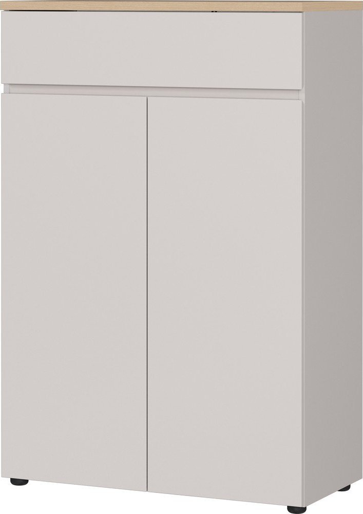 Krémová matná komoda 80x120x40 cm Lissabon – Germania Germania