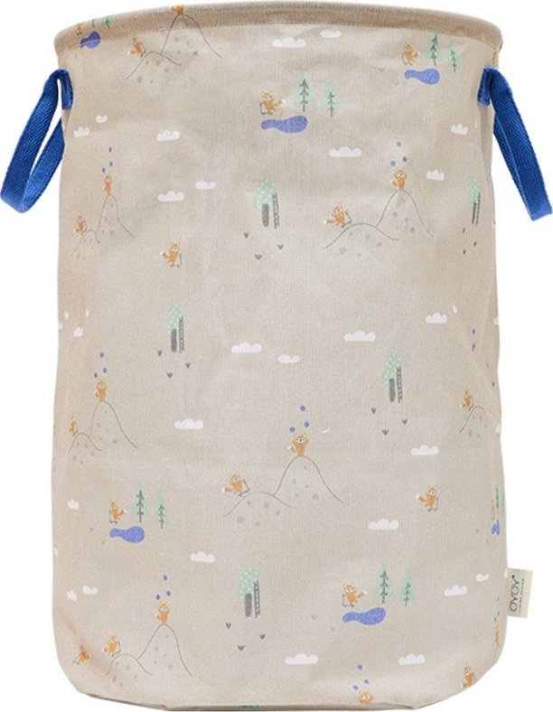 Béžový látkový dětský koš na hračky ø 38x54 cm Foxy – OYOY Mini OYOY MINI