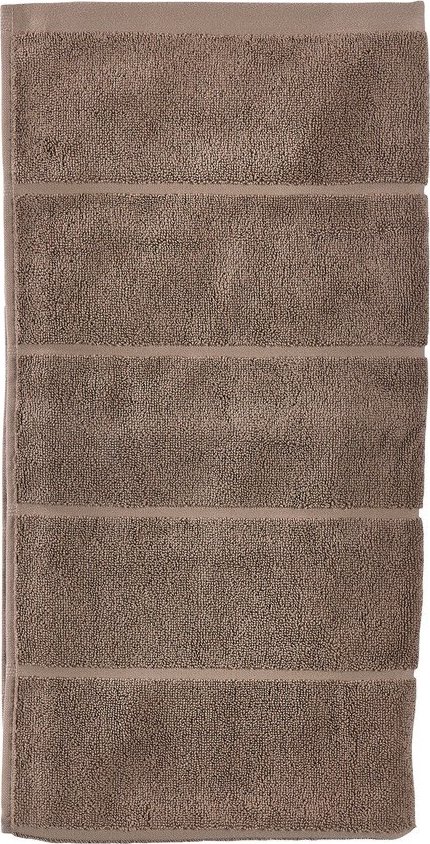 Světle hnědý froté bavlněný ručník 50x100 cm Sauna – Zone Zone