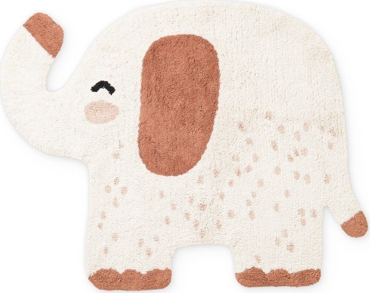 Hnědý/krémový pratelný/ručně tkaný bavlněný dětský koberec 95x120 cm Snuggle Emmi – Hanse Home Hanse Home
